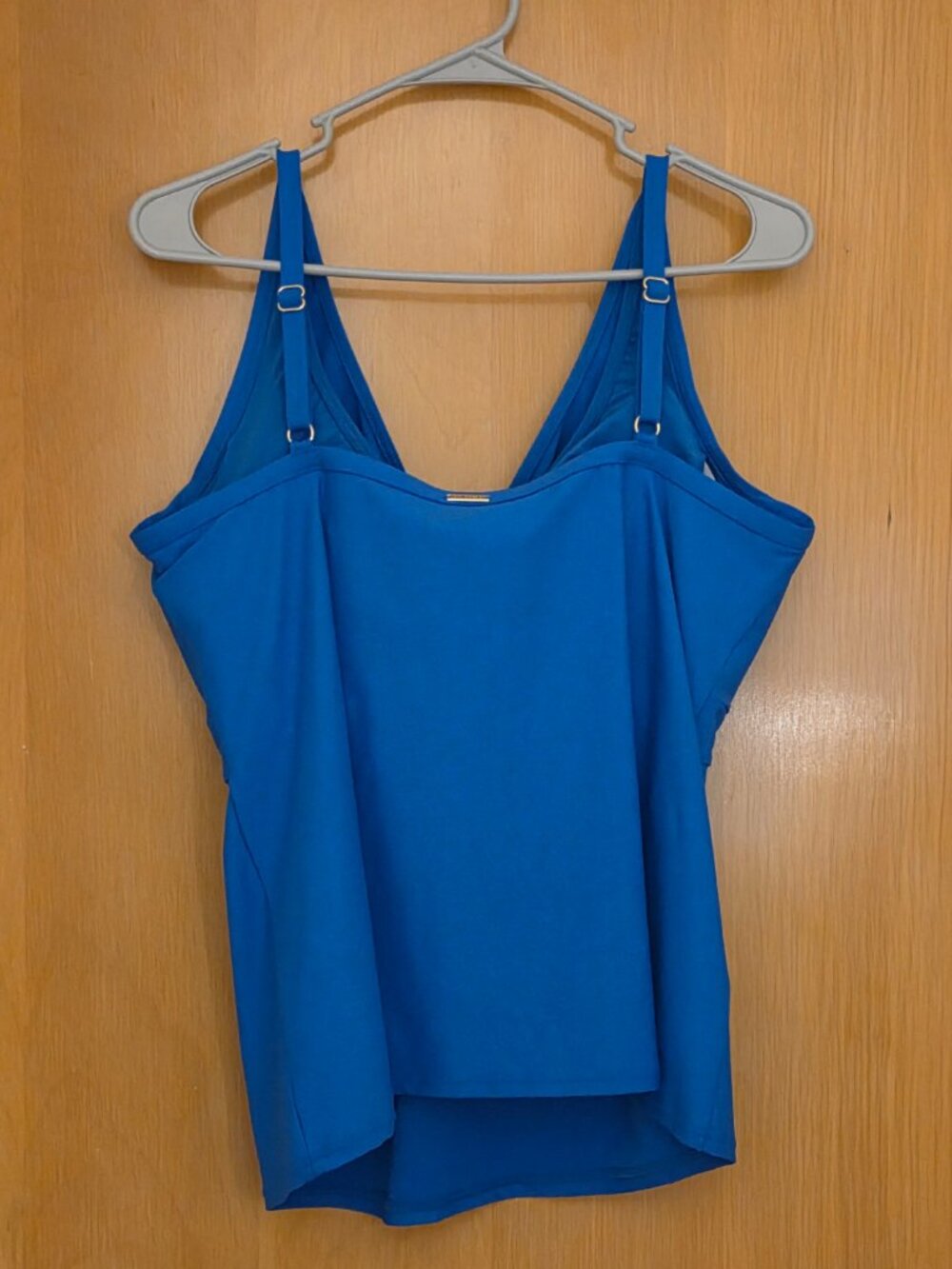 NWT Sunsets ELECTRIC BLUE Forever Twist Tankini Underwire Swim Top Size 40D/42C - Picture 2 of 10
